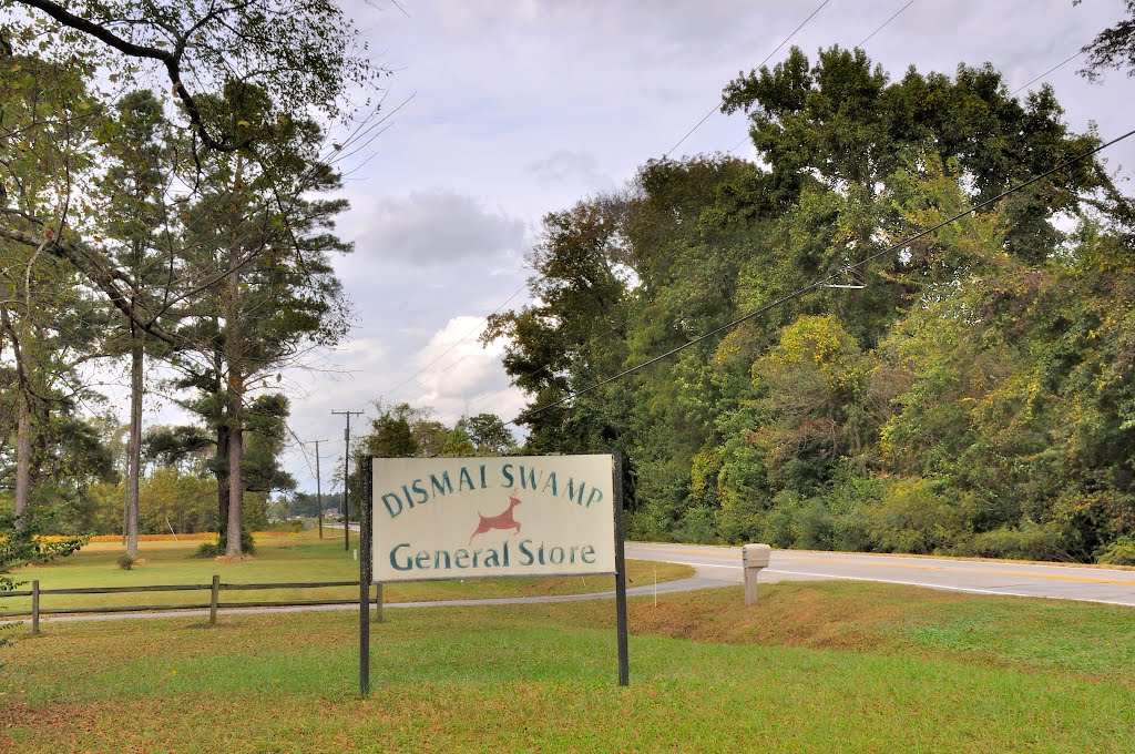 VIRGINIA: SUFFOLK: Dismal Swamp General Store on Carolina Road (U.S. Route 13) road sign by Douglas W. Reynolds, Jr.