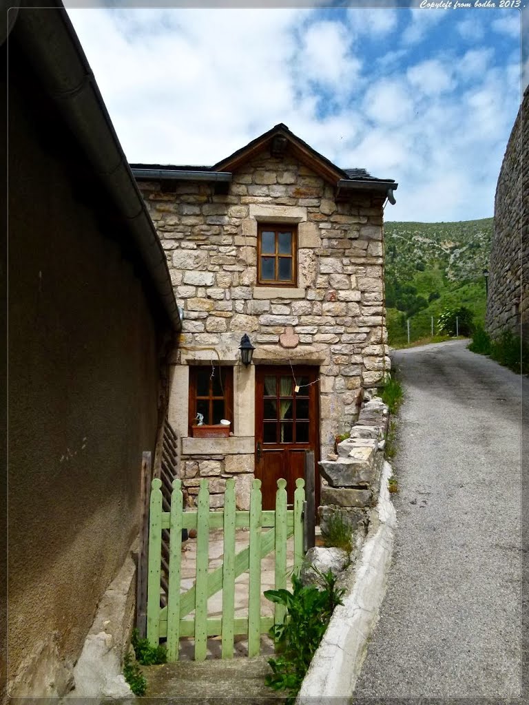 France-Lozere-Gorges du Tarn- sur la route de Sainte Enimie a Florac-le village de Prades-juin-2013 by bodha