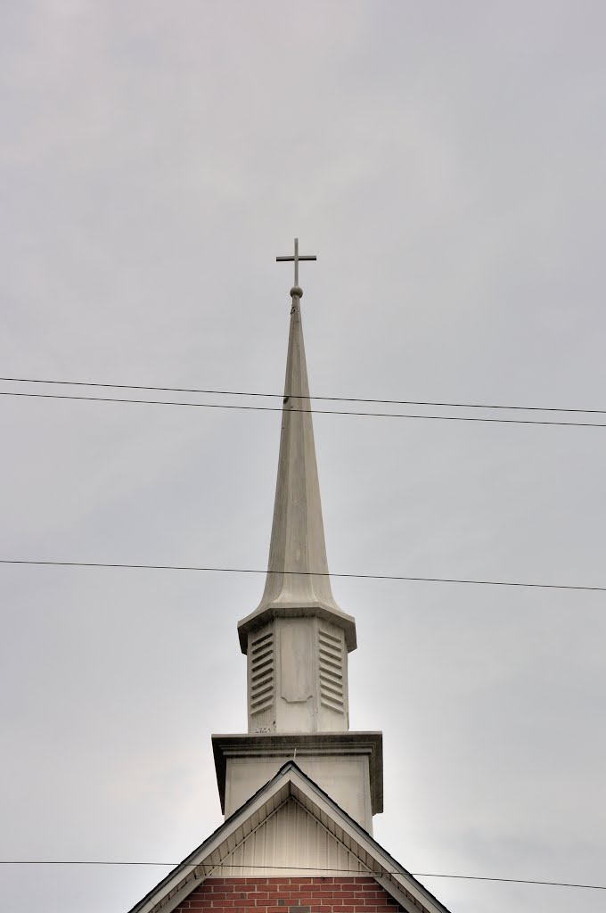 NORTH CAROLINA: GATES COUNTY: CORAPEAKE: Zion Tabernacle Baptist Church, 1261 N. Carolina Road 32N steeple detail by Douglas W. Reynolds, Jr.