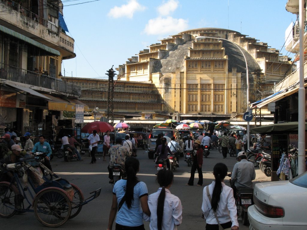 Central Market, Phnom Penh by Cjewiss