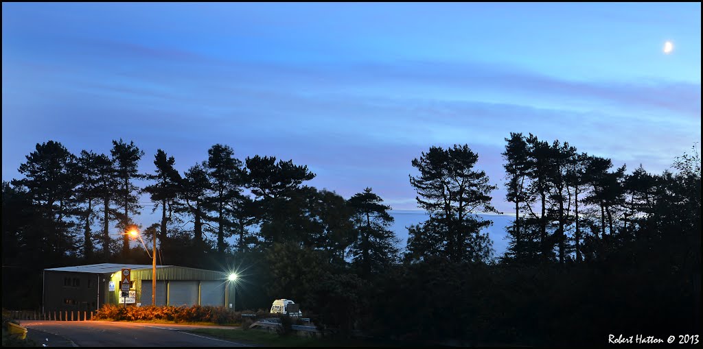 Garage view at dusk by Robert Hatton