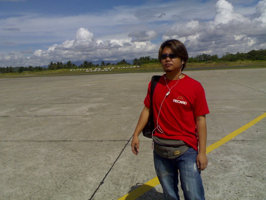 Me at the cagayan de oro airport by brian justado