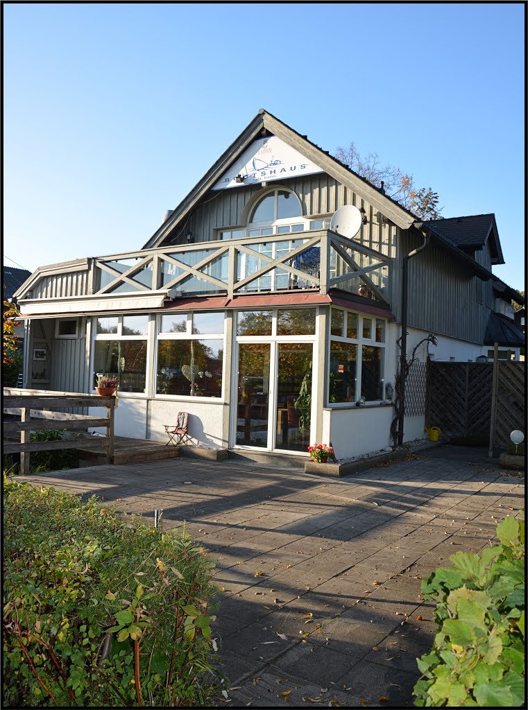 Bootshaus (Cafe) an der Ager (Seewalchen) by Steidl Normann