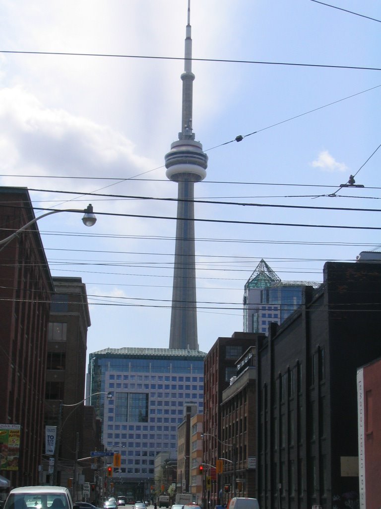 CN Tower from Queen Street by Iain Durk