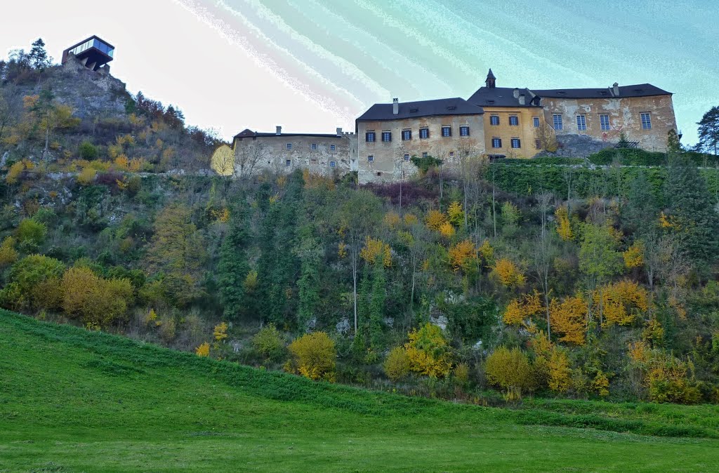 Burg Rabenstein, Hochegger Keuschn, Ansicht von Süden by arcomonte26