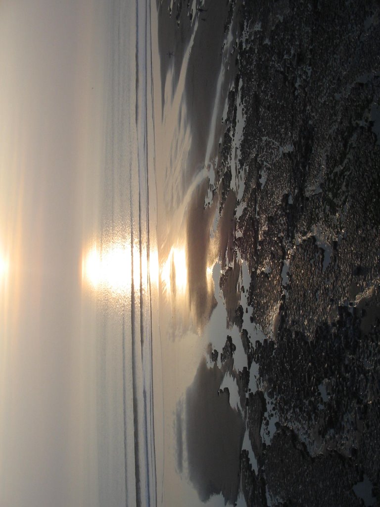 Sun set over southdown beach by cowbridgeguide.co.uk