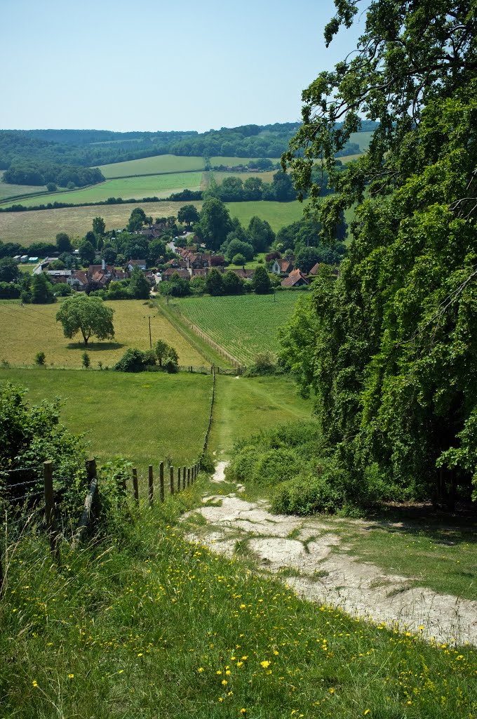 The path from Cobstone Hill by Brian Burnett