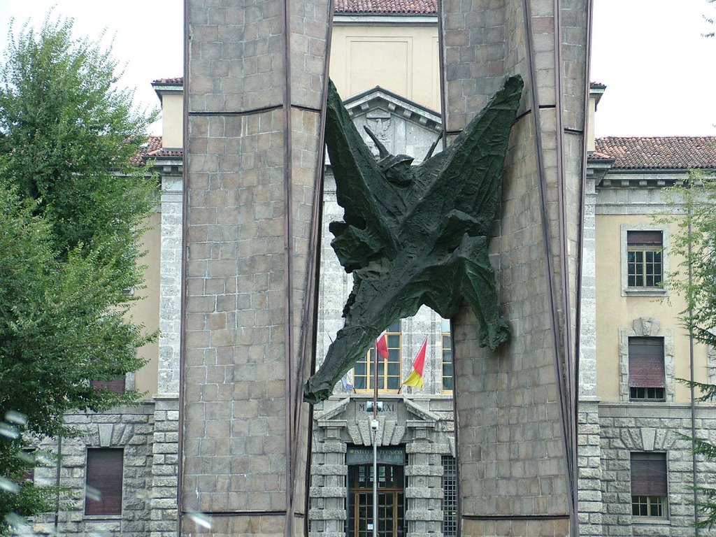 Monument in Bergamo by Arie van Oosterom