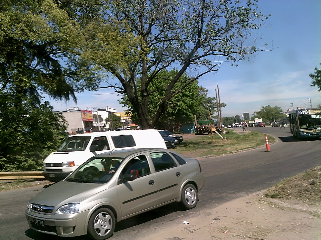 Av balbin en la rotonda de ruta ocho mirando hacia loma hermosa by indiogauchoargentino