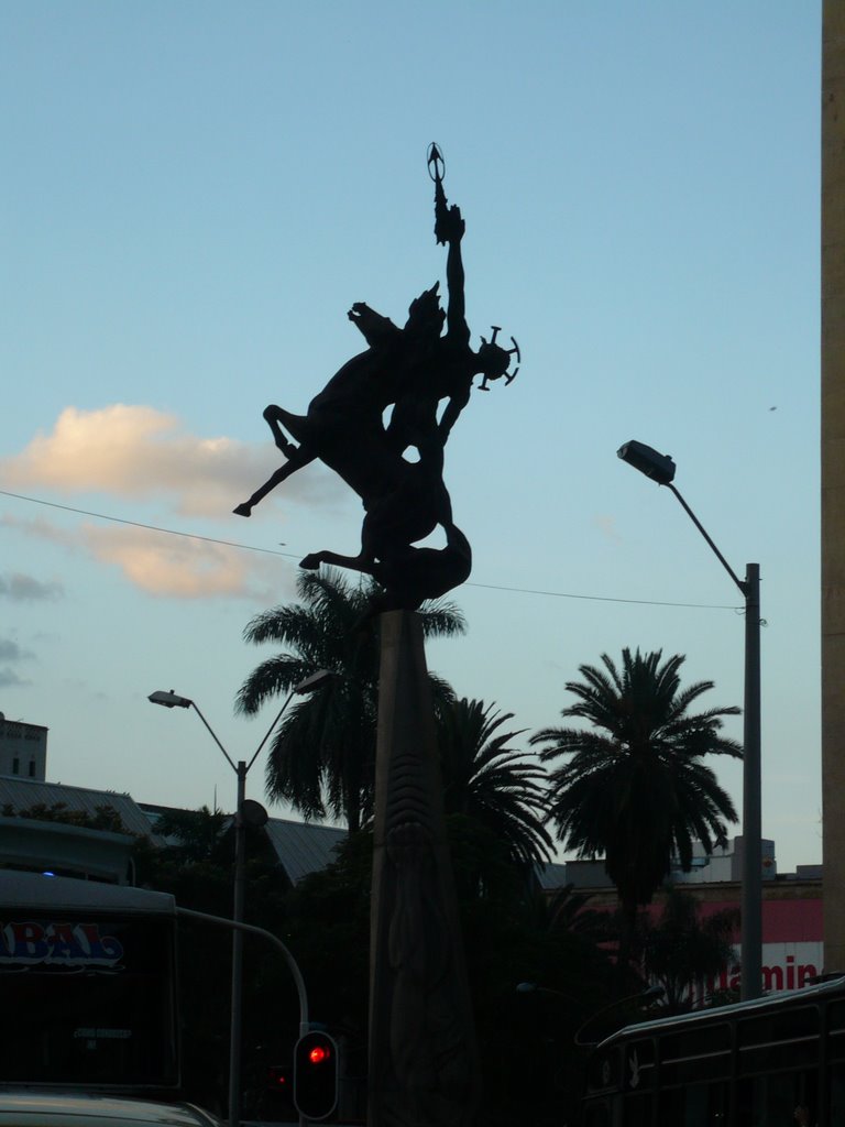 Parque Berrio, escultura by Jorge Arocha Lopez