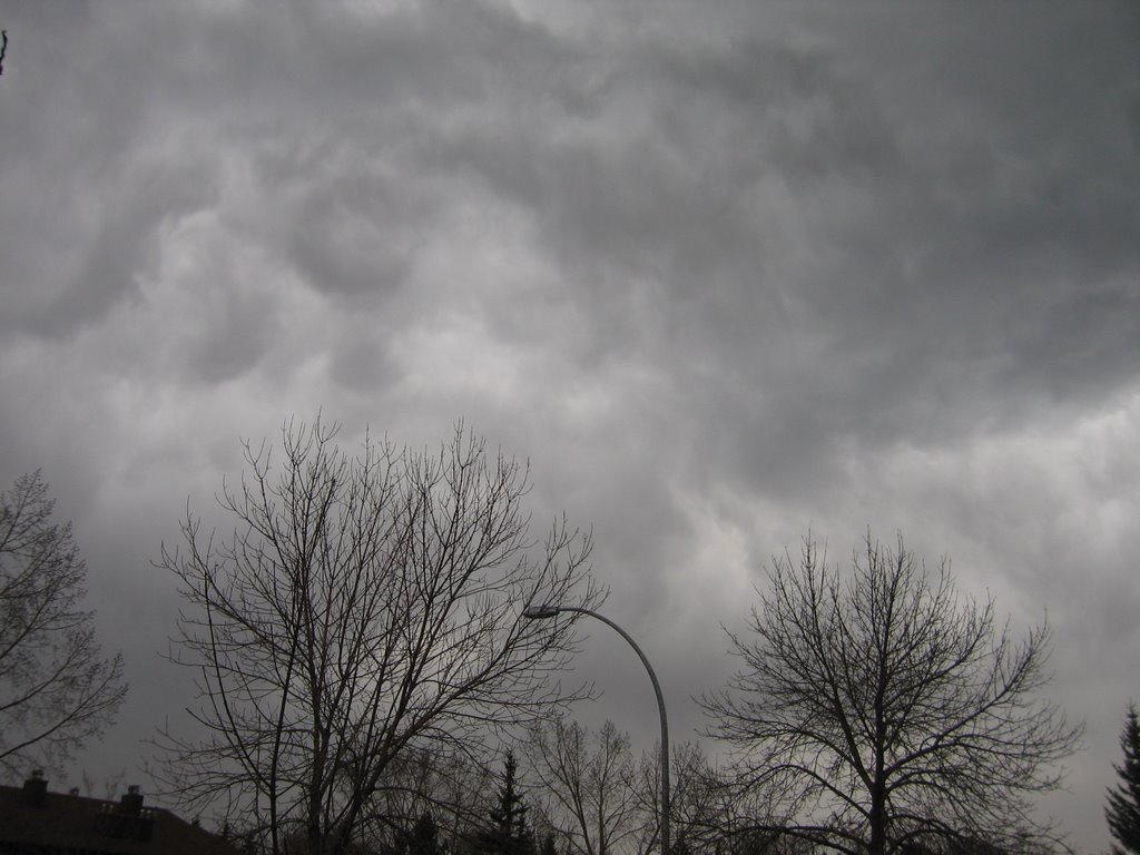 Circular Clouds in Unstable Edmonton Spring Weather by David Cure-Hryciuk