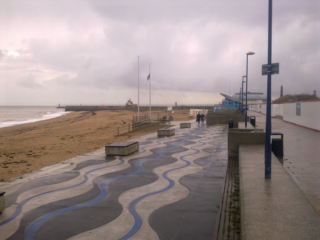 It's raining. Ramsgate Main sands. by comandor74