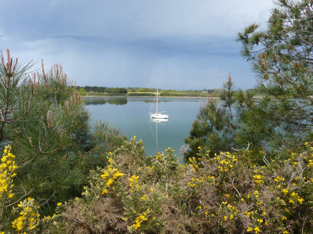 Bateau dans le Golfe du Morbihan by abcdefghijklmnop