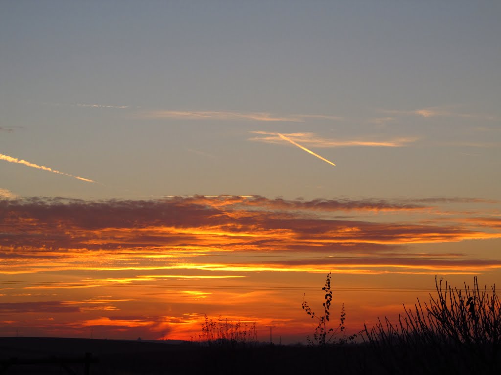 Rzeszów - Październikowy zachód słońca / October sunset by Piotr Wojdyła