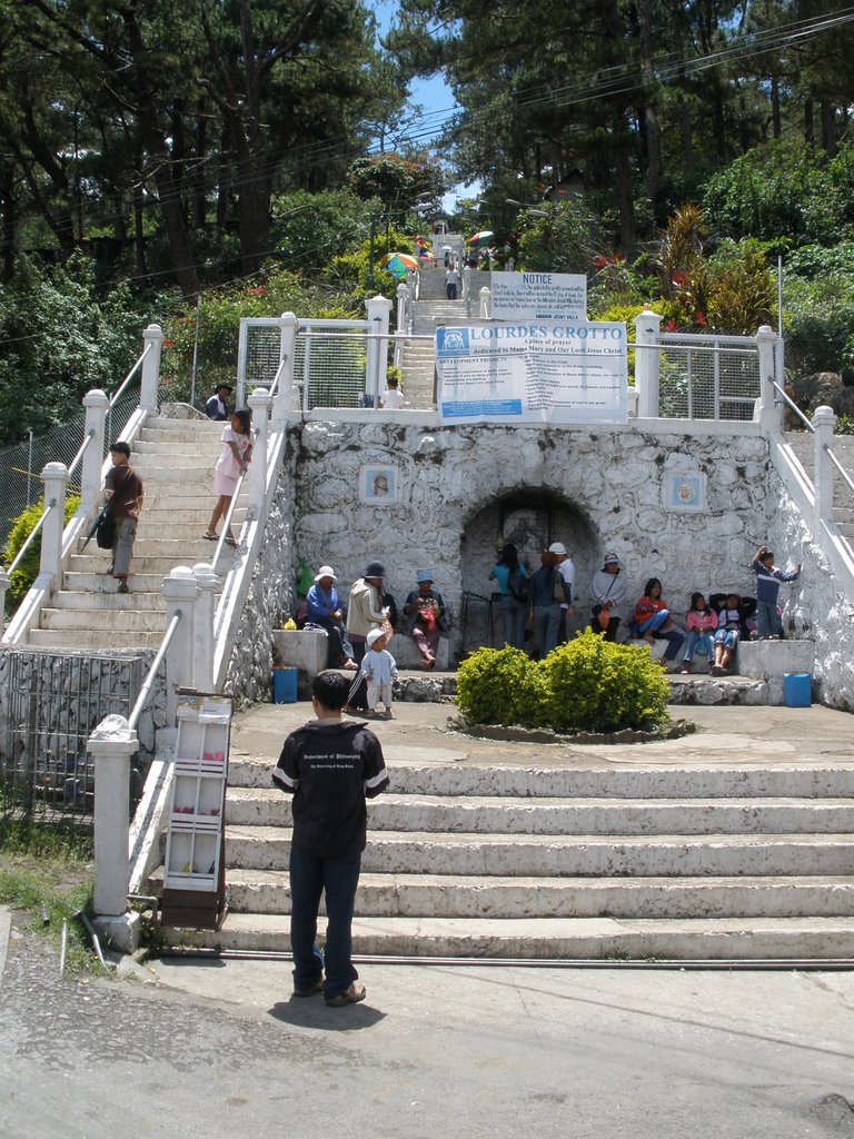 Stairs of Lourdes grotto by uncle Jan