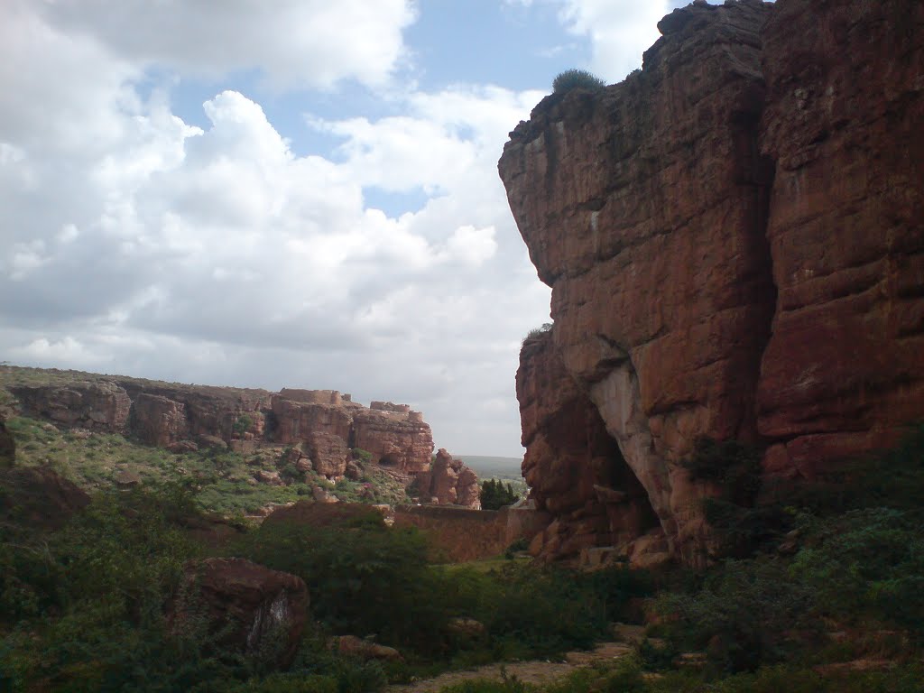 BADAMI CLIFFS by ALENDE DEVASIA