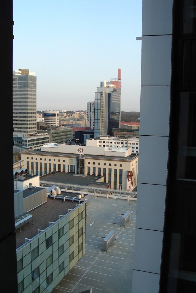 View from Hotel Viru (16th floor) to Radisson Blue by Raimo Mäkelä