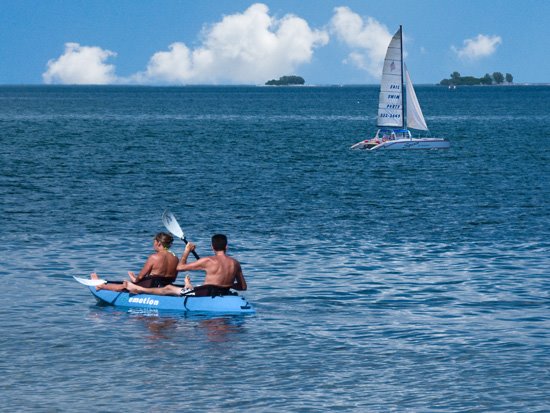 Kayaking in St. Joseph Sound by John Winter