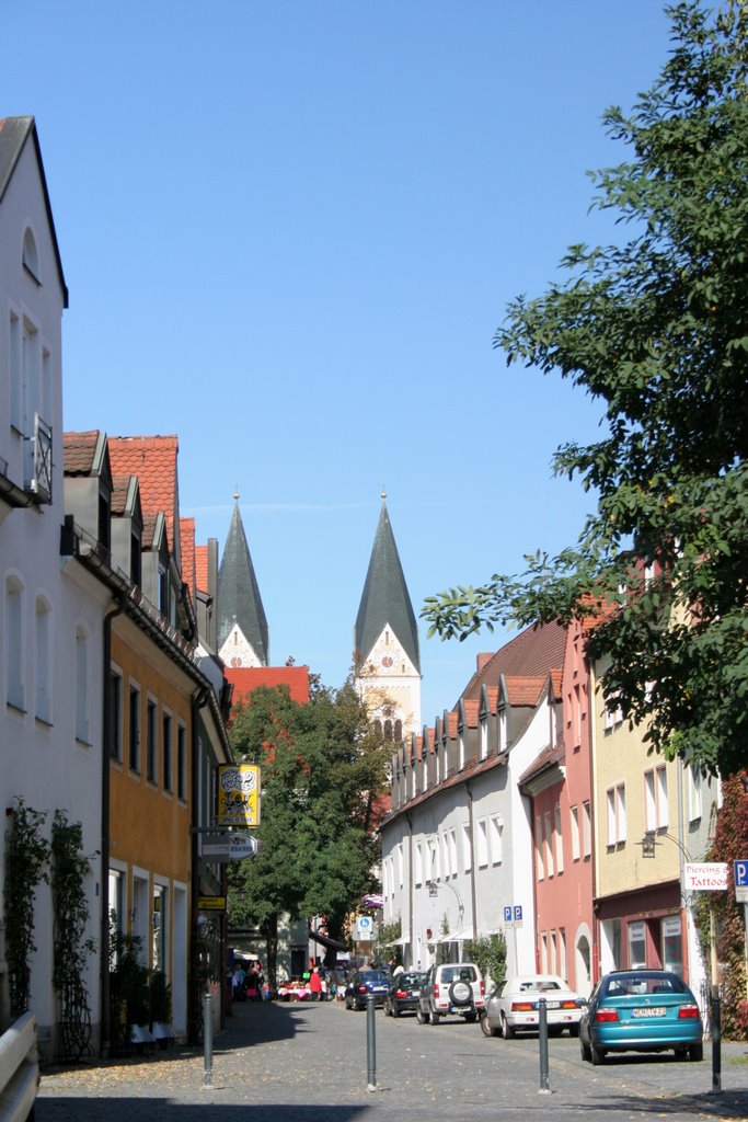 Schulgasse and St., Josef's church by Silvia Antlady