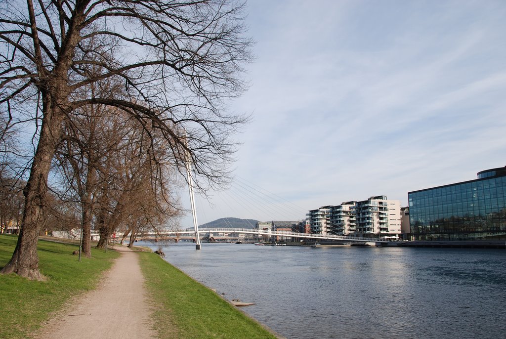 Riverside wiew toward Ypsilon bridge by N.Nordve