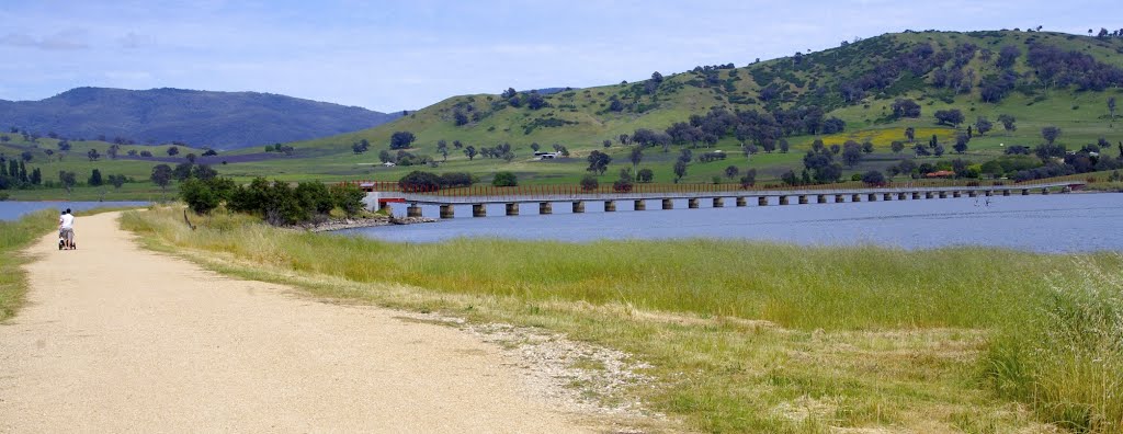 About 40ks from Wodonga is the Sandy Creek Rail Bridge by snucklepuff