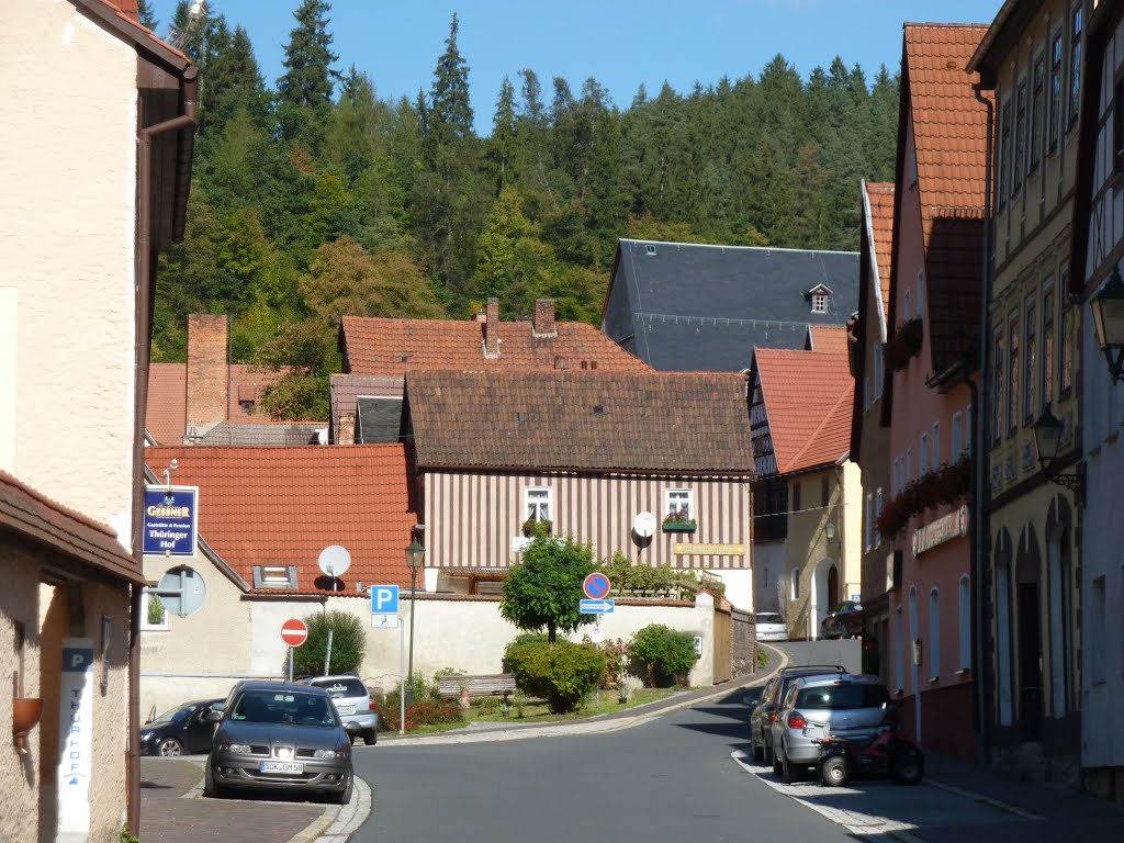 Ziegenrück...saale..in der altstadt..thür. by f.h ehrenberger germany