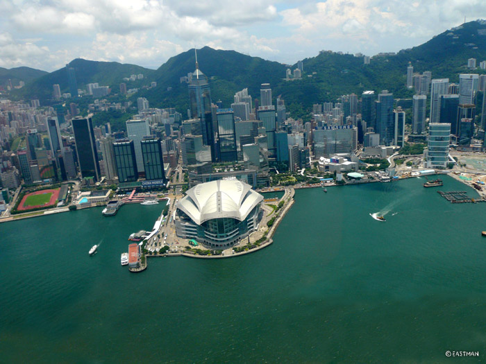 Victoria Harbour view from helicopter by eastman.home