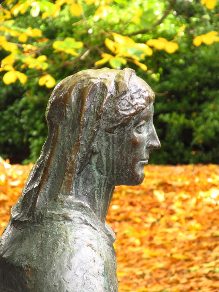 Dublin - Monument of gratitude in autumn scenery ( detail ) by Piotr Wojdyła