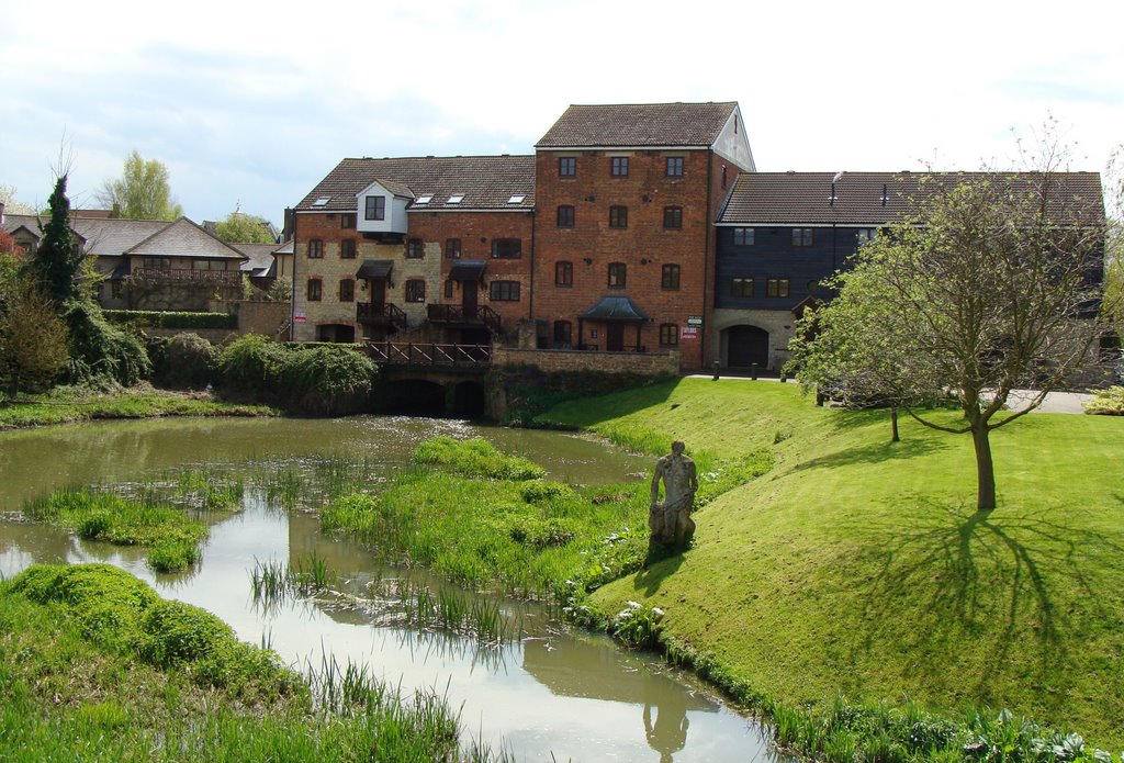 Old Mill, Turvey, with Jonah! by G Lokey