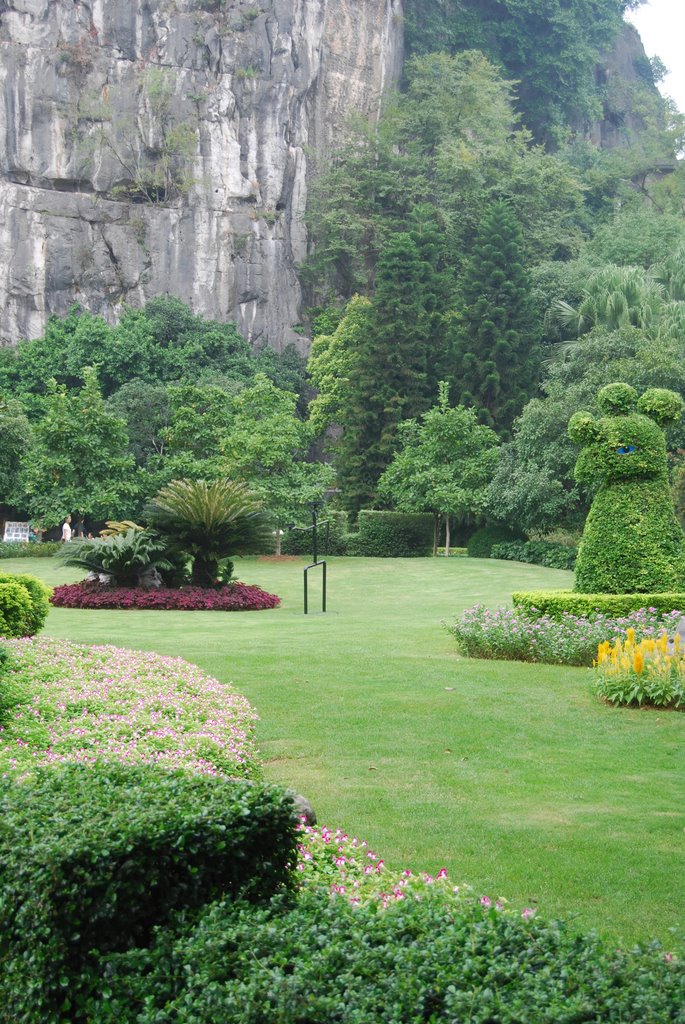 Solitary Peak Hill Garden, Guilin by Riss Leung