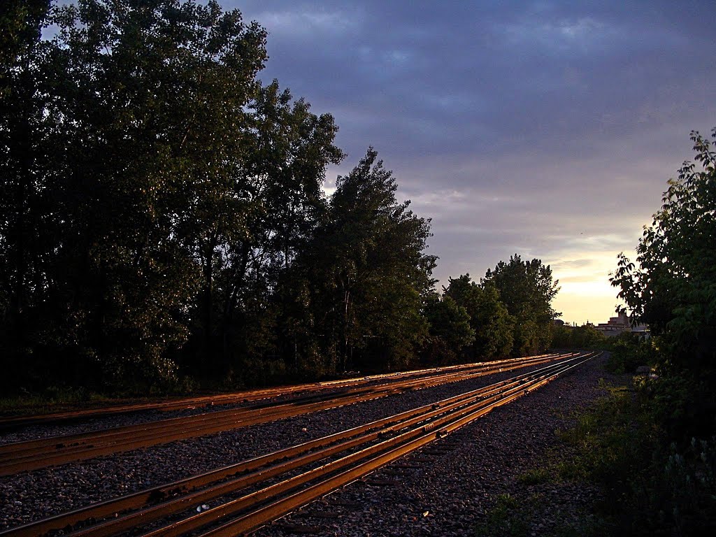 Rails sunset by rustybiker