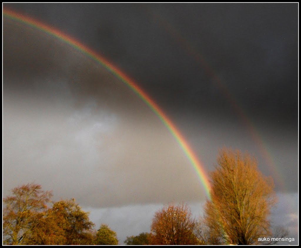 Regenboog by Auko Mensinga