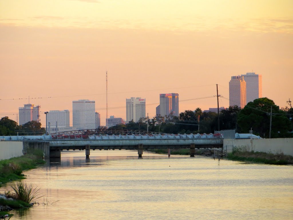 Downtown New Orleans From Afar by Eye Panic