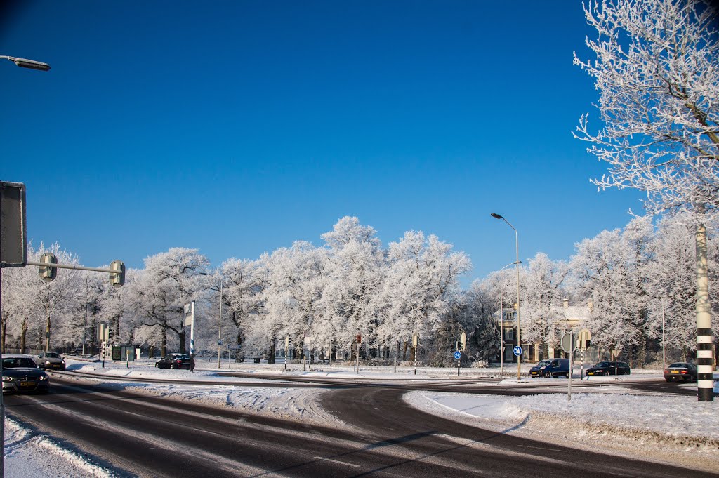 Snow, Voorschoten, Nederland by Sake_van_Pelt