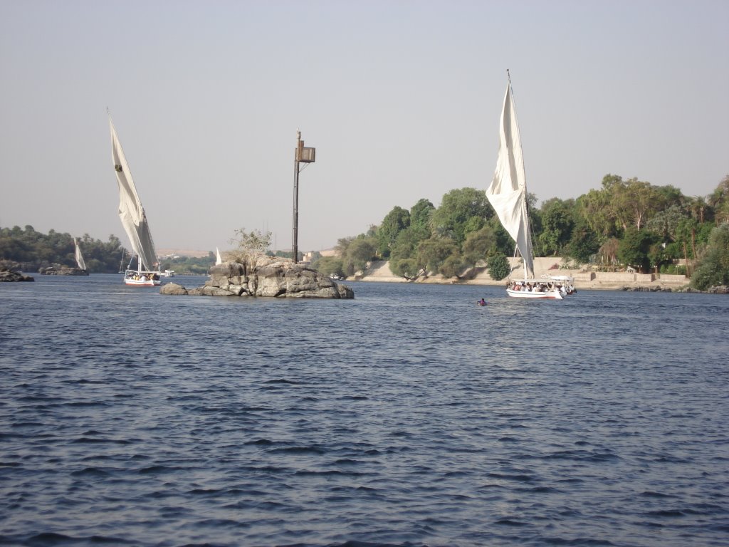 Aswan Rio Nilo by Rolando Canessa