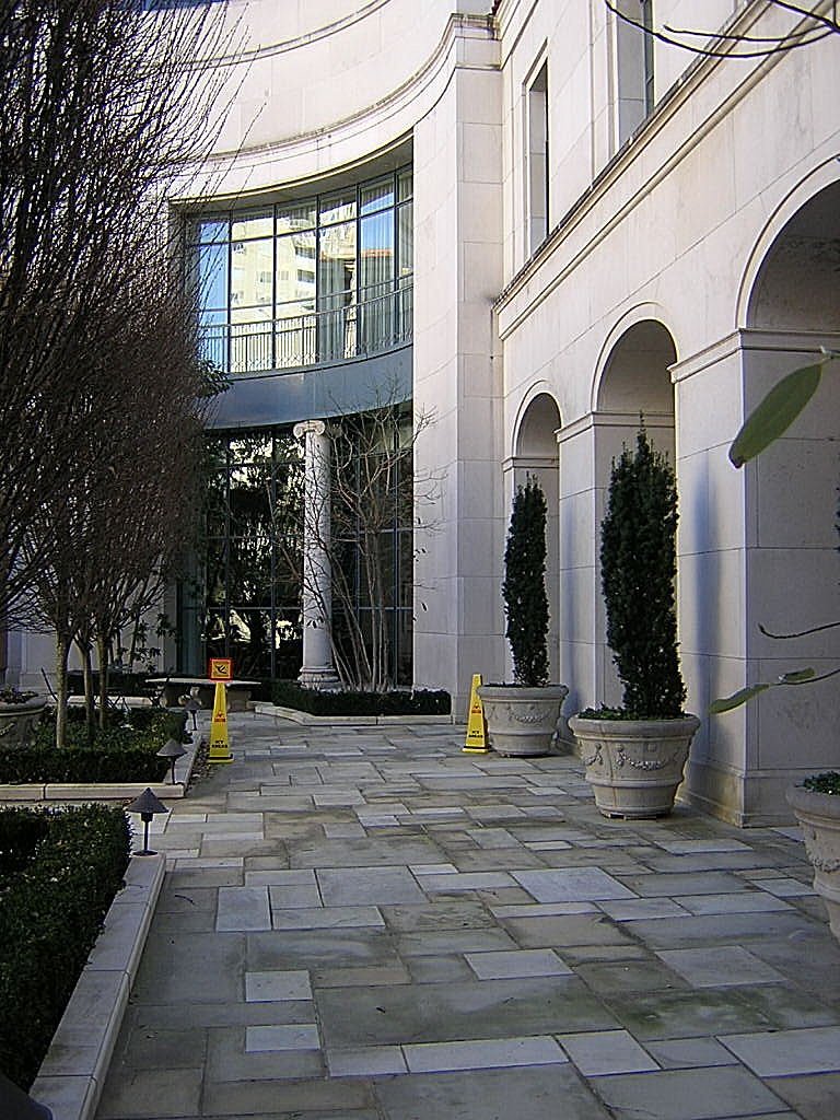 Main Library Courtyard 4 by Mike Byrd