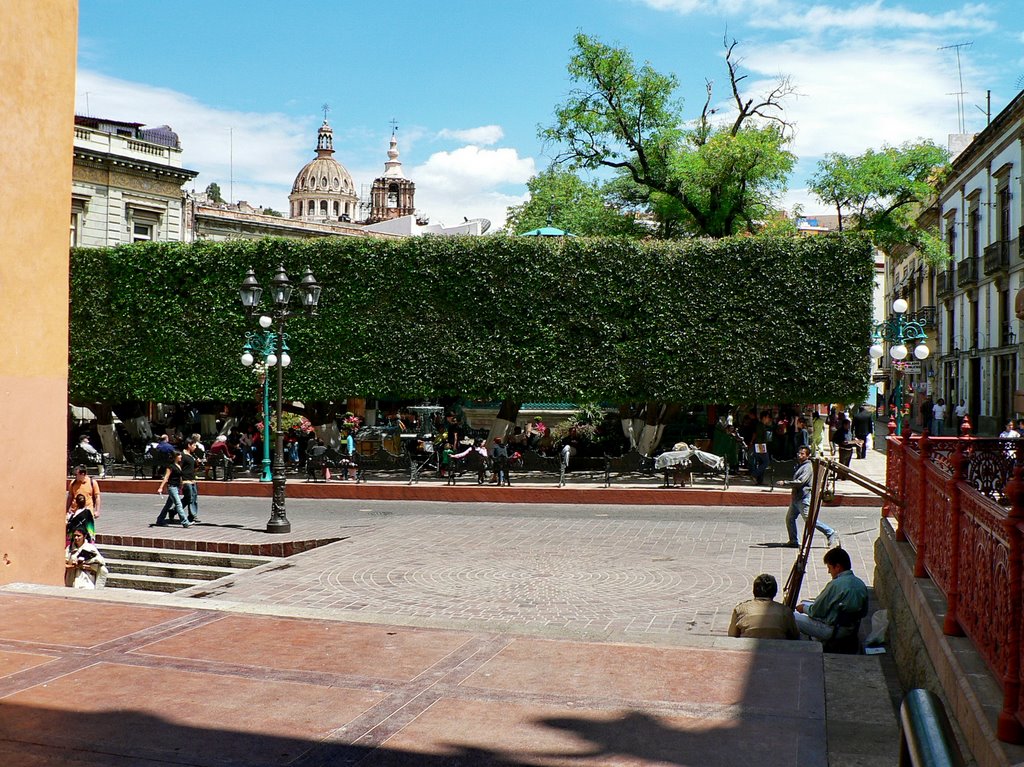 Plaza at Teatro Juarez by Rolf Mueller