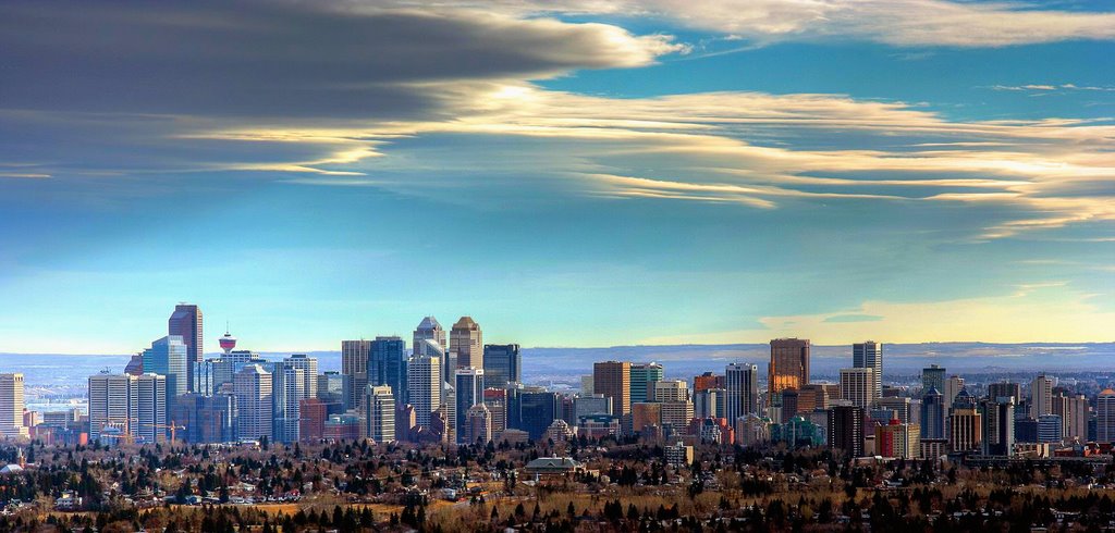 Downtown Calgary from Nose Hill Park by csharp