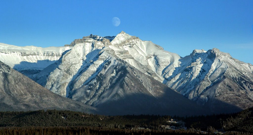 Moon over mountain by csharp