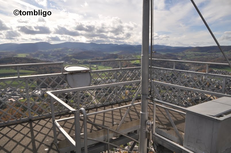 Liestal, Plattform Schleifenbergturm - Blick gegen W • www.turmfinder.ch by ©tombligo