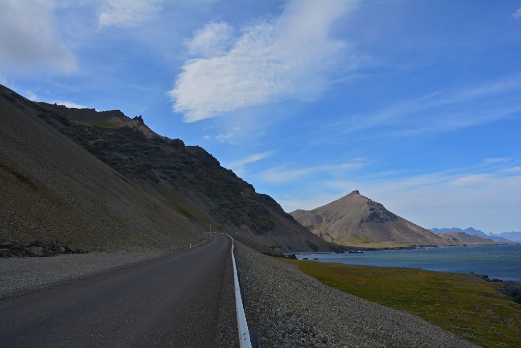 Ísland - Hvalnes-og Þvottárskriður - Carretera de grava by Carloso