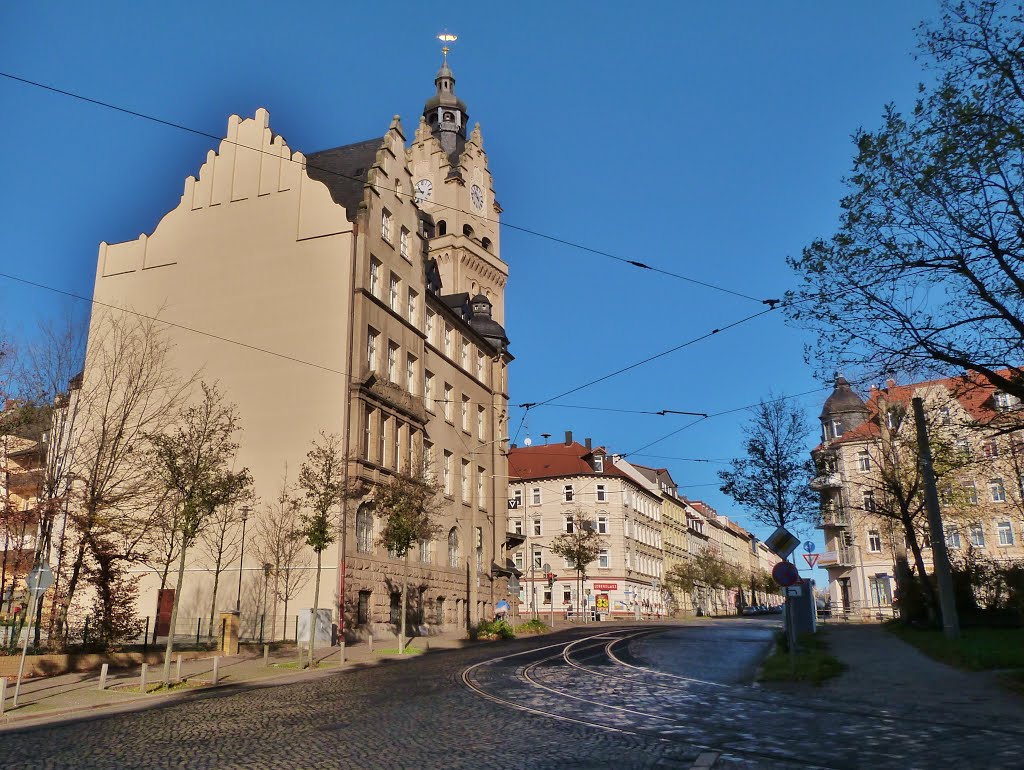 Leipzig - Wendeschleife der Tram-am Alten Wahrener Rathaus - Wahren! by Milan66