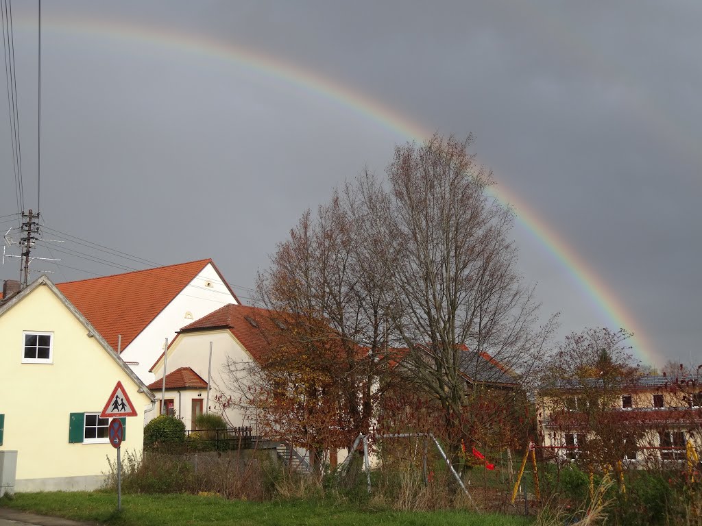 Regenbogen über Pfaffenhofen by SheriffLobo