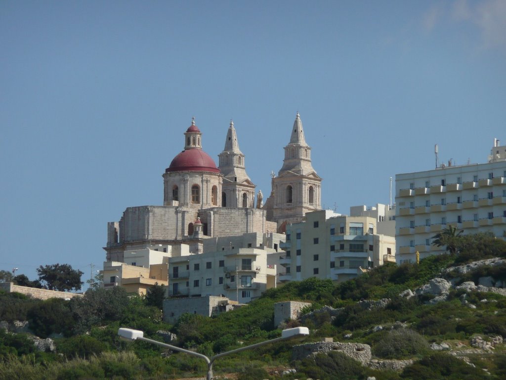 Mellieha Church by Nigel Williams