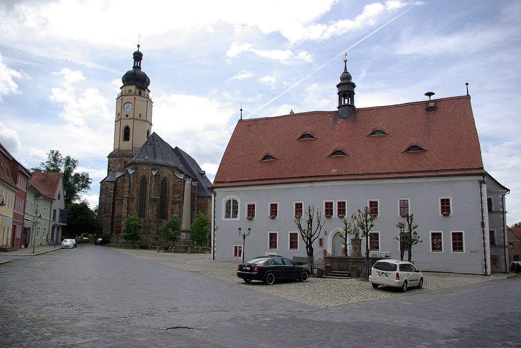 Stadtansicht mit Rathaus & Michaeliskirche - Buttstädt, n.S-W (i) by Herzi♥81