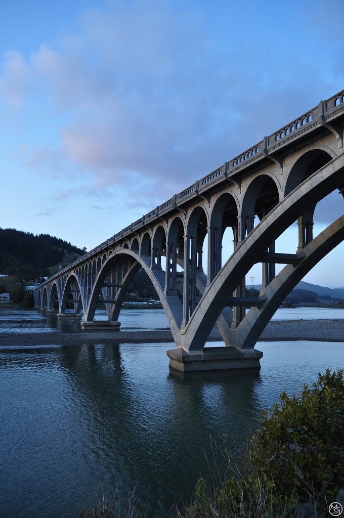 Isaac Lee Patterson Bridge Over the Rogue River by Mike Goff