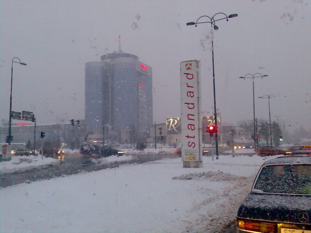 Avaz Bussines Center in winter by Ermin Usanovic