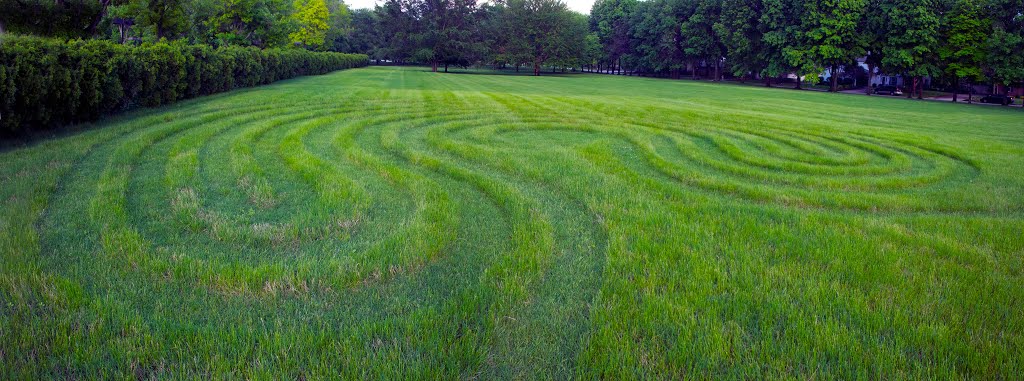 North Christian Church Baltic Wheel Labyrinth by Warren Lynn