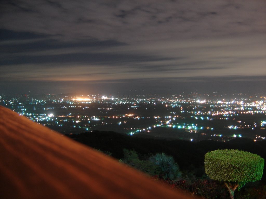 Santiago at Night From Camp David Rest South View by polerp1000