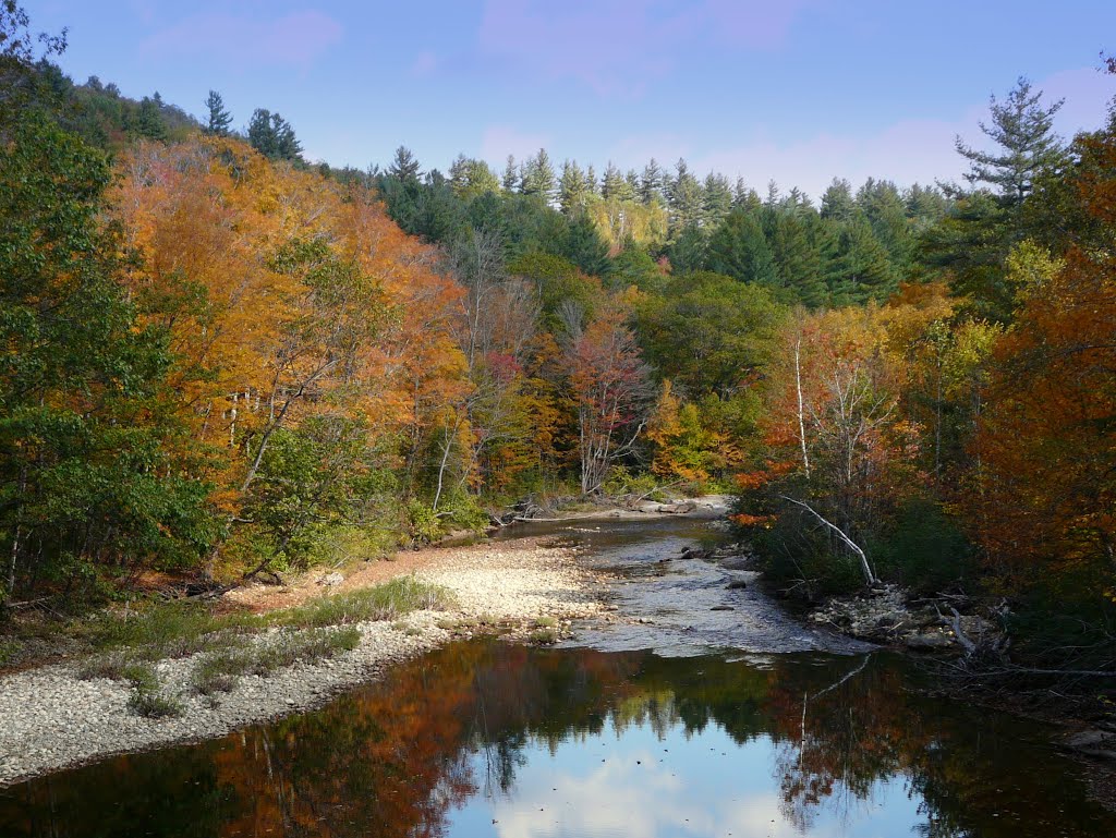 A view from the Sunday River Bridge by Anne W.